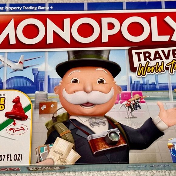 Monopoly Travel (Edition) World Tour Board Game, Family Fun, Visit Destinations - Picture 1 of 1